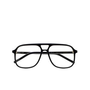 KALEOS Hernandez Bold Black Plastic Eyeglasses with Double-Bridge Design